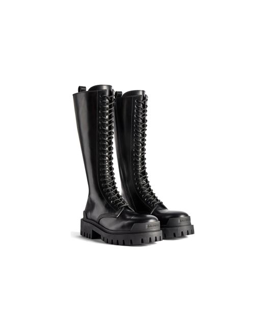Balenciaga Black (Wmns) Strike 20Mm Boots Matte Smooth Calfskin'