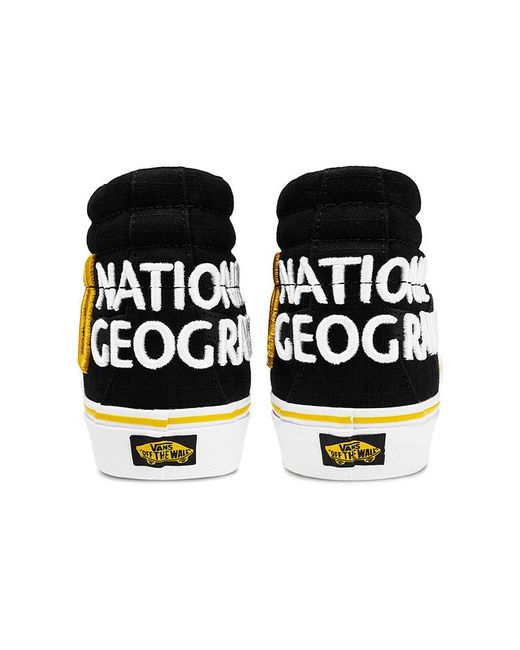 Vans Black National Geographic X Sk8-Hi Reissue 138 'Logo' for men
