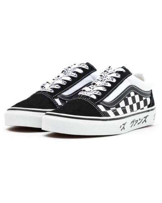 Vans White Old Skool/ Checkboard for men