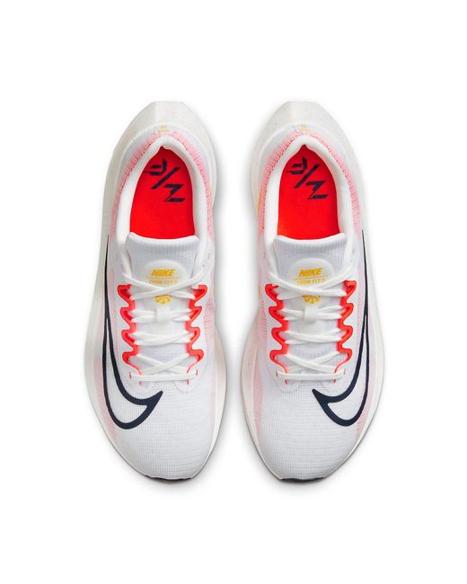 Nike White Zoom Fly 5 Running Shoe for men
