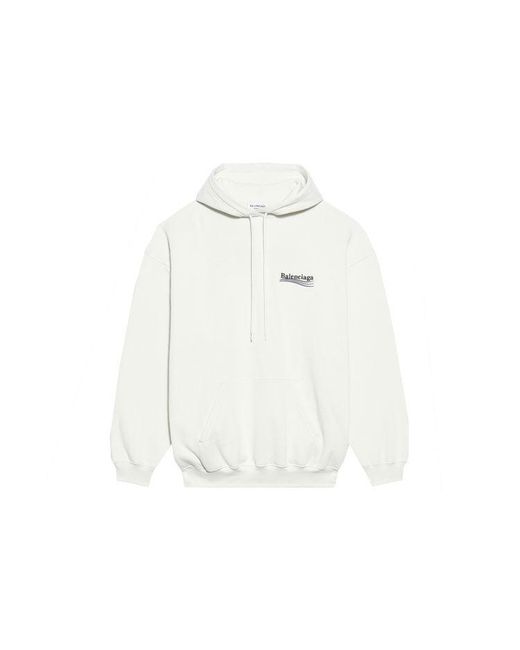 Balenciaga White (Wmns) Fw21 Political Campaign Printing Hoodie