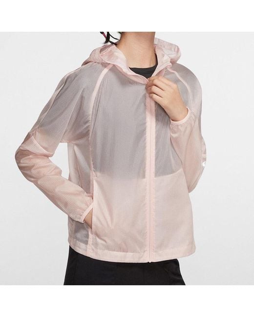 Nike Purple (Wmns) Running Hooded Jacket Coat