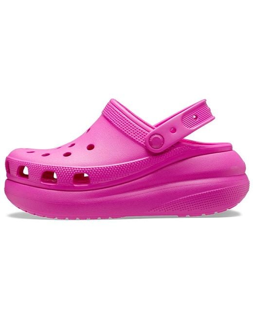 CROCSTM Pink Classic Crush Clog (Juice) Shoes