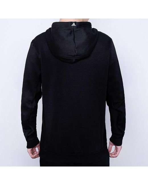 Adidas Black Spt Po Hood Basketball Sports Pullover for men