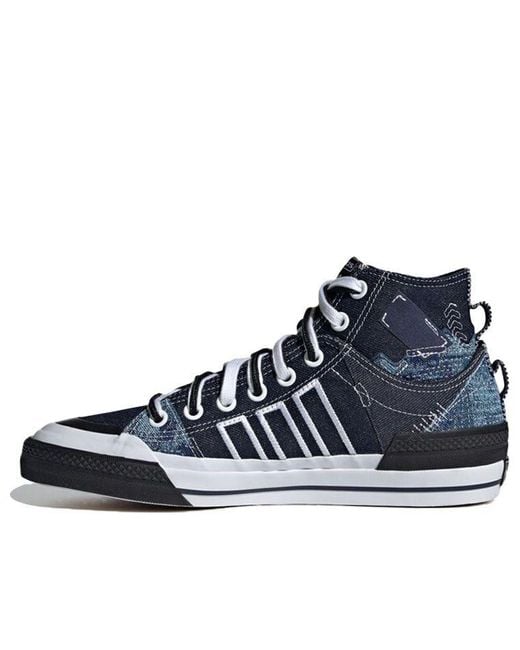 Adidas Blue Nizza Hi Dl for men