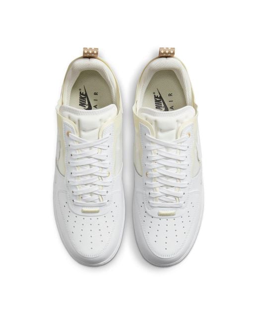 Nike White Air Force 1 React 'Coconut Milk' for men
