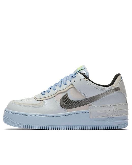 Nike Blue (Wmns) Air Force 1 Shadow 'Snakeskin'
