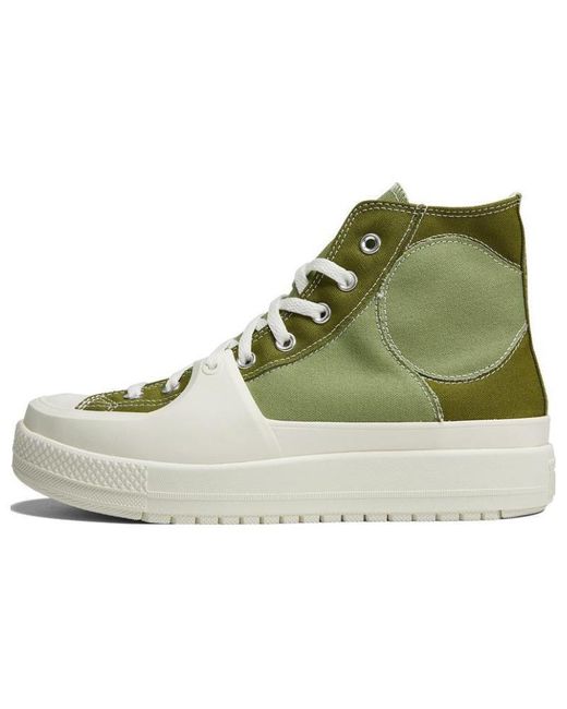 Converse Green Chuck Taylor All Star High 'Construct Colorblock for men
