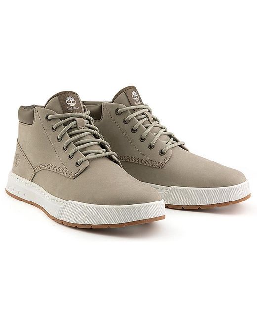 Timberland Natural Maple Grove Leather Chukka Boots 'Light Taupe Nubuck' for men