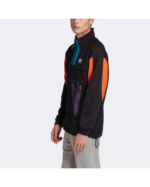 Adidas Blue Originals Pt3 1/4 Zip Jacket for men