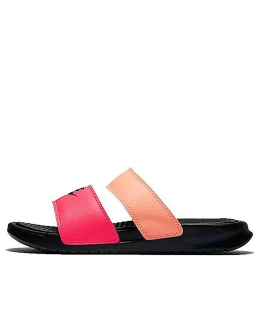 Nike Red (Wmns) Benassi Duo Ultra Slide 'Racer Sunset Glow'