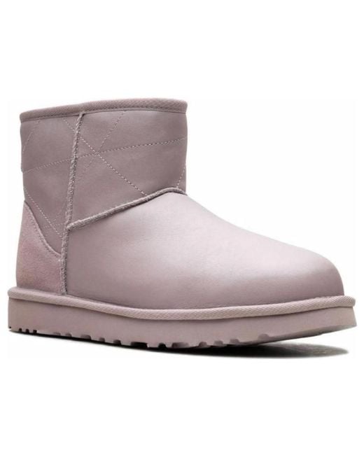 Ugg Purple (Wmns) Classic Mini Pearlized 'Pale Smoke'