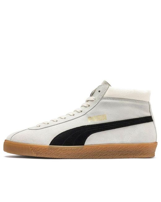 PUMA Suede '68 Mid White for Men | Lyst