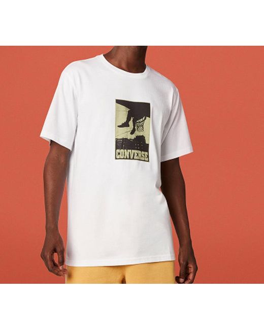 Converse White All Star Printing Sports Short Sleeve for men
