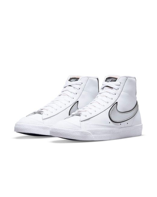 Nike White (Wmns) Blazer Mid '77 Essential Metallic'