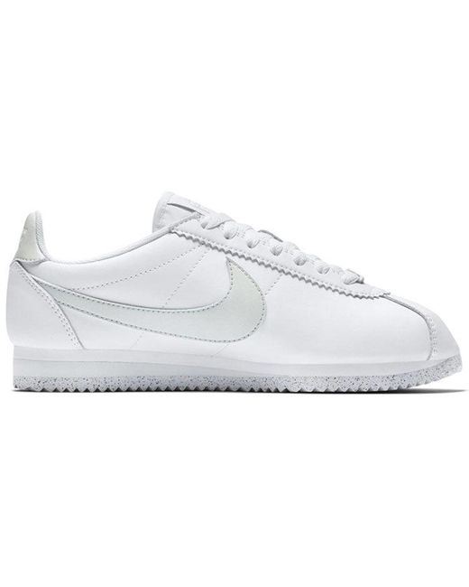 Nike White (Wmns) Classic Cortez Flyleather Light'