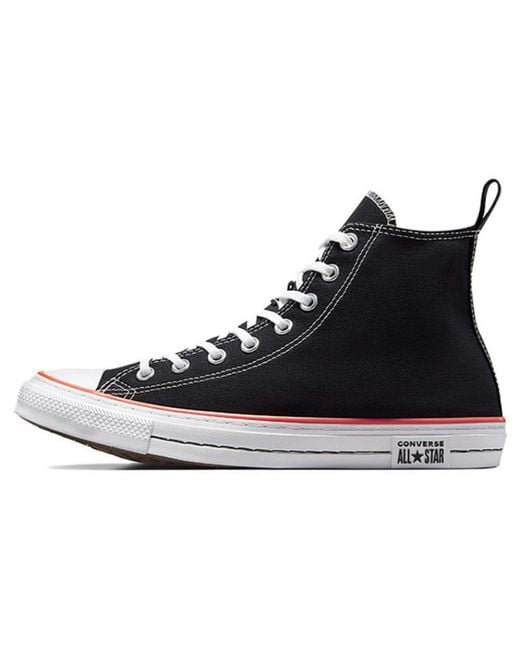 Converse Black Chuck Taylor All Star High Crafted Stitch Shoes for men