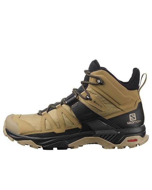 Salomon Brown X Ultra 4 Mid Gtx Hiking Shoe for men