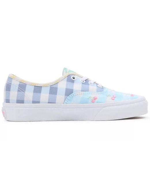 Vans White Authentic Gingham Block for men