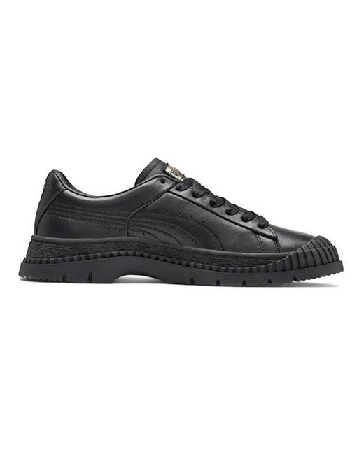 PUMA Black (Wmns) Utility Leather Sneakers