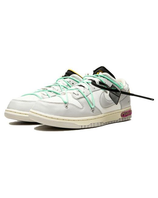 Nike White X Off- Dunk Low 'Lot 04 Of 50' for men
