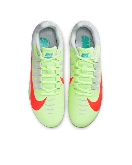 Nike Green Air Zoom Rival S 9 Spikes 'Barely Volt Hyper' for men