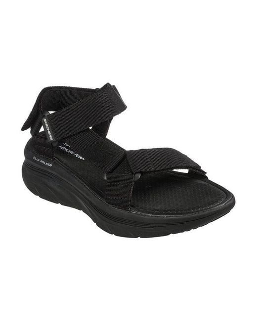 Skechers Black D'Lux Walker Sandal for men