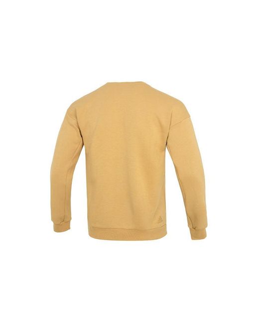 Adidas Multicolor Th Mh Crew Sports Solid Color Casual Round Neck Khaki for men