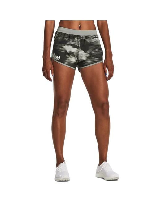 Under Armour Gray (Wmns) Fly-By 2.0 Printed Shorts
