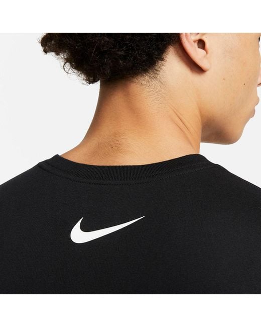Nike Black Sportswear Swoosh T-Shirt for men