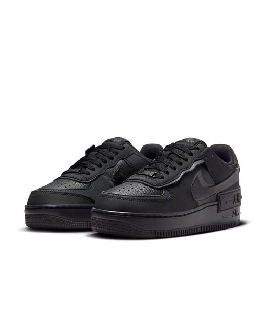 Nike Black (Wmns) Air Force 1 Low Shadow 'Triple'