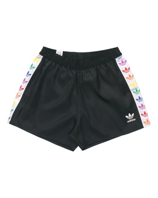 adidas Originals Pride Shorts Rainbow Logo Sports Black for Men | Lyst