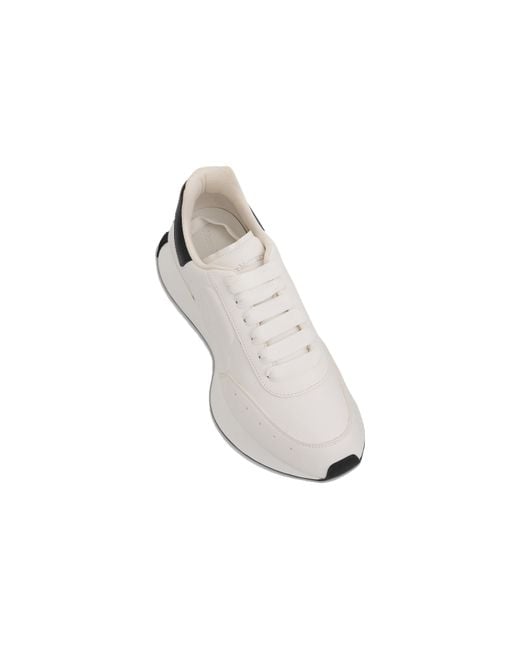 McQueen White Sprint Runner for men