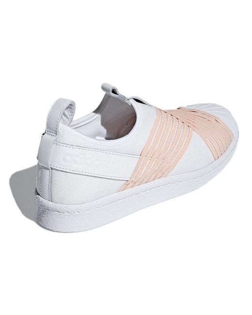 Adidas White (Wmns) Superstar Slip On 'Clear'