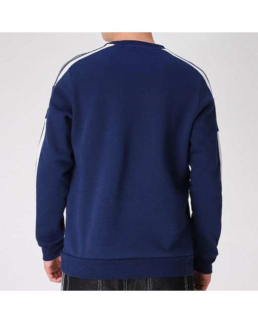 Adidas Blue Round Neck Pullover Long Sleeves for men