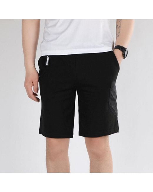 PUMA Black Nu-Tility Sports Shorts for men