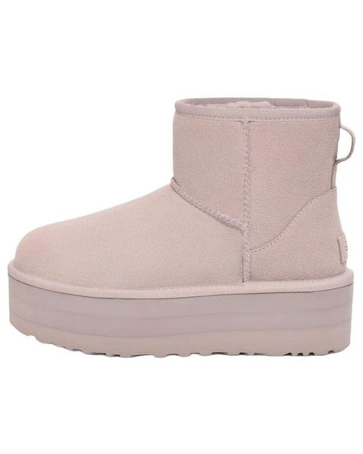 Ugg Brown (Wmns) Classic Mini Platform 'Pale Smoke'