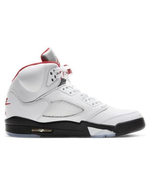 Nike White 5 Retro 'Fire' 2020 for men