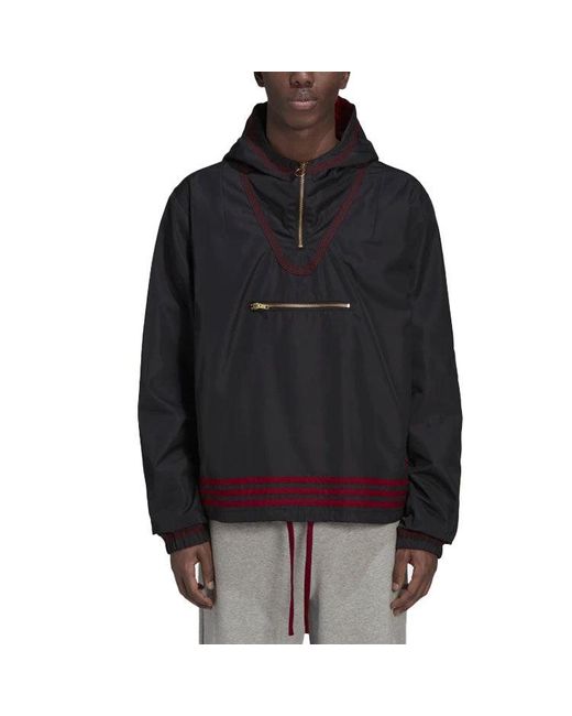 Adidas Blue Originals Printing Hooded Jacket