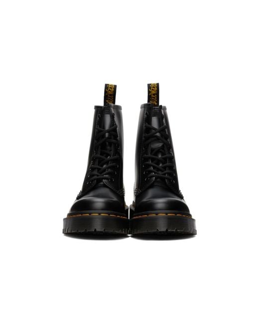 Dr. Martens Black 1460 Bex Smooth Leather Platform Boot for men