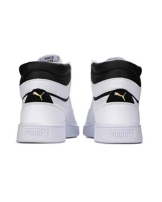 PUMA White Shuffle Mid for men