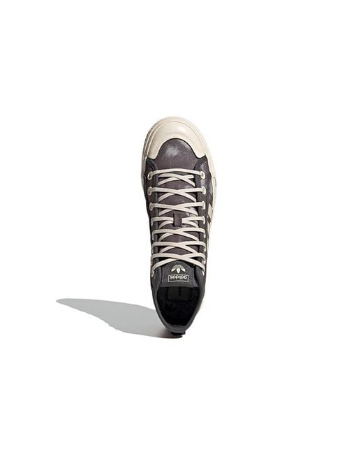 Adidas Black Nizza Hi Rf 'Bleached for men