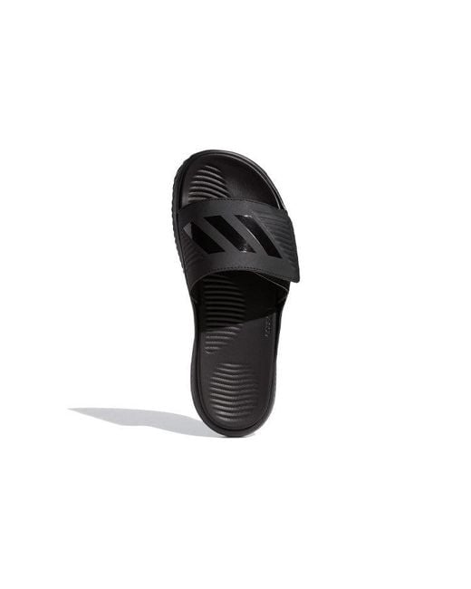 Adidas Black Alphabounce Slide for men
