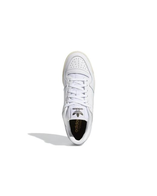 Adidas White Forum 84 Low Adv Shadow' for men