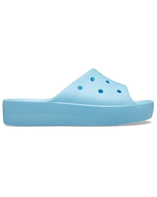 CROCSTM Blue (Wmns) Classic Platform Slide 'Arctic'