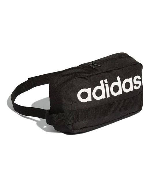 Adidas Black Lin Core Shoulder Bag Whtie' for men