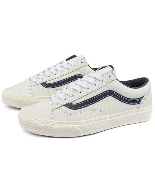 Vans White Style 36 Low Tops Skateboarding Shoes Contrasting Colors for men