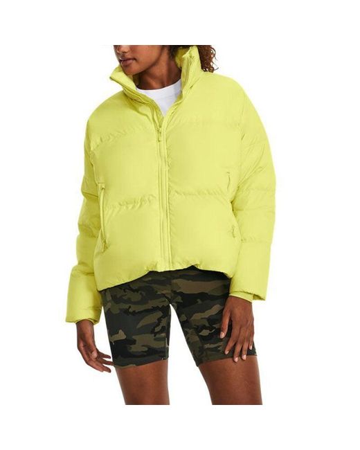 Under Armour Yellow (Wmns) Coldgear Infrared Fleece Down Jacket 'Neon'