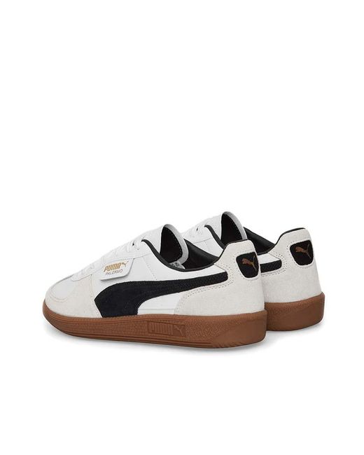 PUMA White Palermo Leather Vapor Gum' for men
