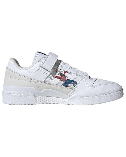 Adidas White Disney X Forum Low 'Welcome Friends! for men